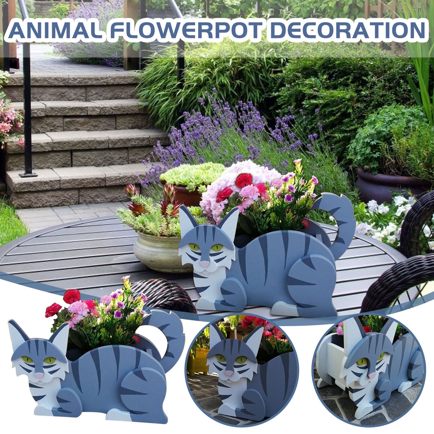 Rootly PVC cat planter product photo